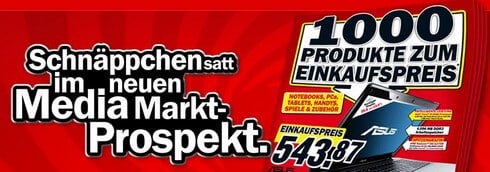 1000 Produkte zum Einkaufspreis bei Media Markt