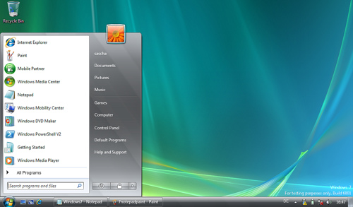 Bild MS Windows 7 Desktop