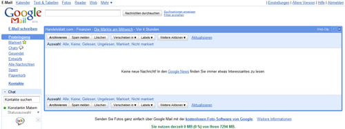 Google Mail Screenshot