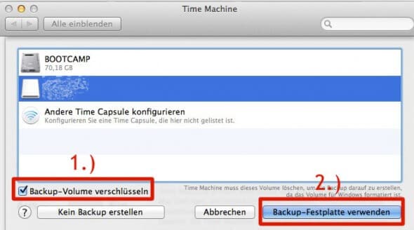 Time Machine Backup-Volume